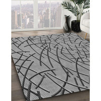 Patterned Gray Novelty Rug, pat882