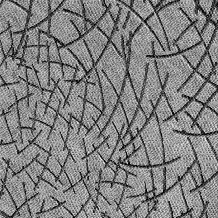 Square Patterned Gray Novelty Rug, pat882