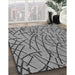 Patterned Gray Novelty Rug in Family Room, pat882