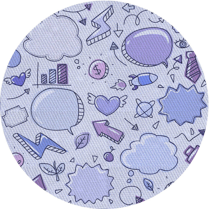 Square Machine Washable Transitional Blue Rug in a Living Room, wshpat883blu