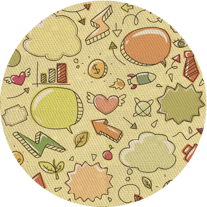 Square Machine Washable Transitional Cinnamon Brown Rug in a Living Room, wshpat883brn