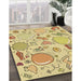 Patterned Cinnamon Brown Rug in Family Room, pat883brn