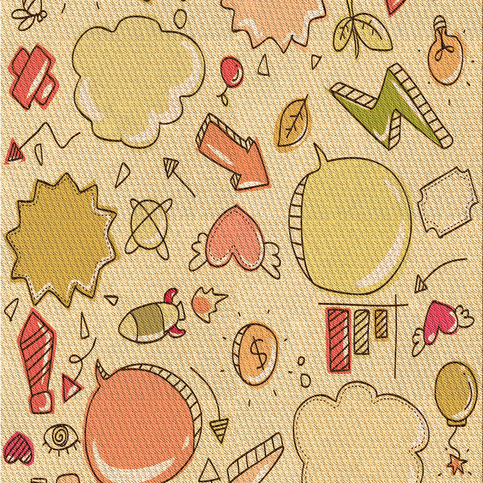 Patterned Orange Rug, pat883org