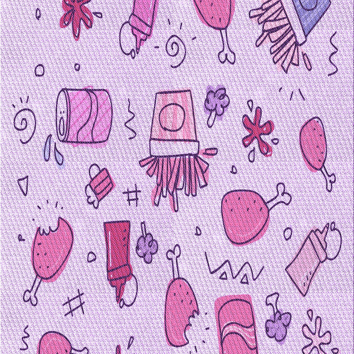 Patterned Purple Rug, pat884pur