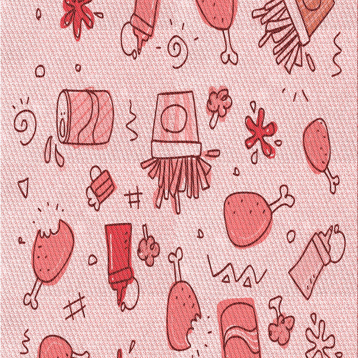 Patterned Light Rose Pink Rug, pat884rd