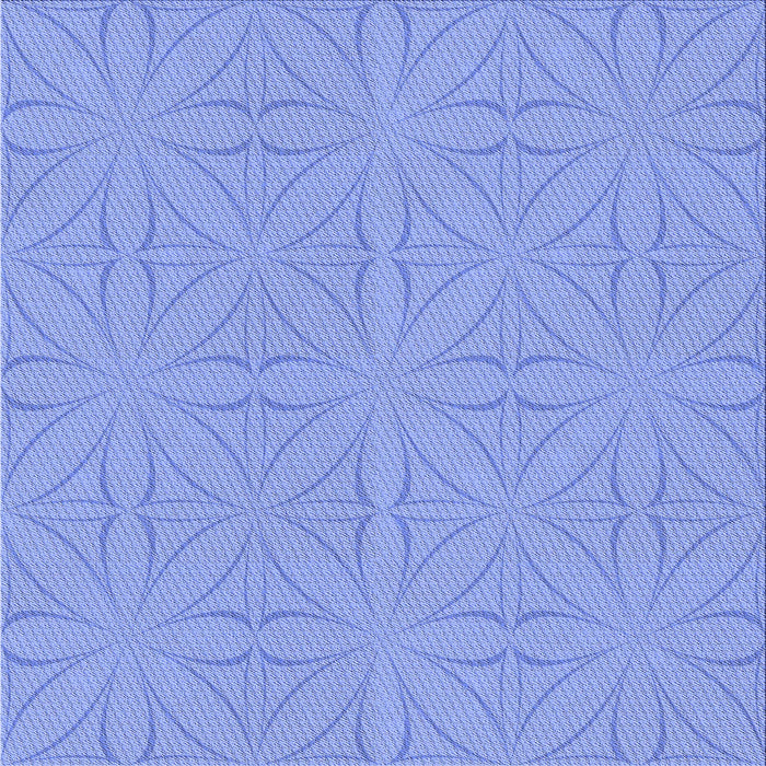 Round Patterned Sky Blue Rug, pat885blu