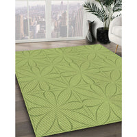 Patterned Green Rug, pat885brn