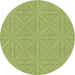Square Machine Washable Transitional Green Rug in a Living Room, wshpat885brn