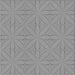 Round Patterned Platinum Gray Rug, pat885gry