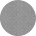 Square Patterned Platinum Gray Rug, pat885gry