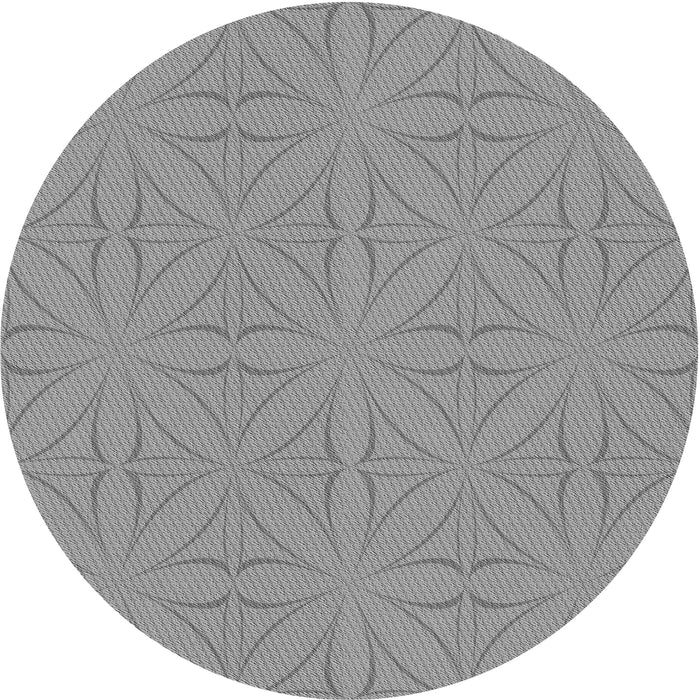 Square Machine Washable Transitional Platinum Gray Rug in a Living Room, wshpat885gry