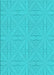 Patterned Bright Turquoise Blue Rug, pat885lblu