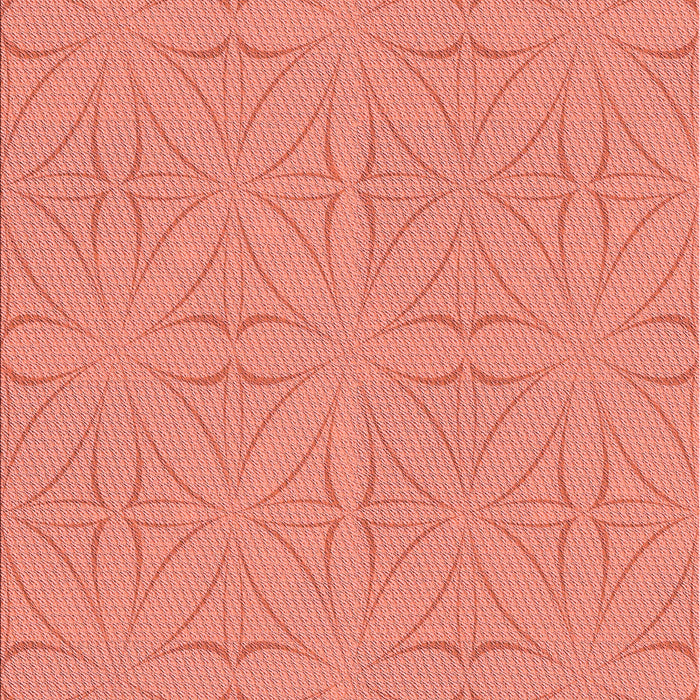 Patterned Bright Orange Rug, pat885rd