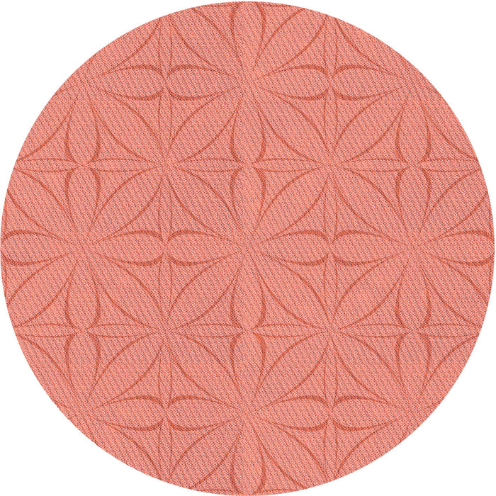 Square Patterned Bright Orange Rug, pat885rd