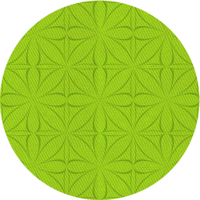 Square Patterned Green Rug, pat885yw