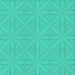 Square Patterned Light Sea Green Novelty Rug, pat885