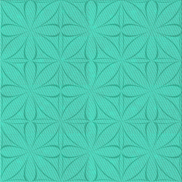 Sideview of Machine Washable Transitional Light Sea Green Rug, wshpat885