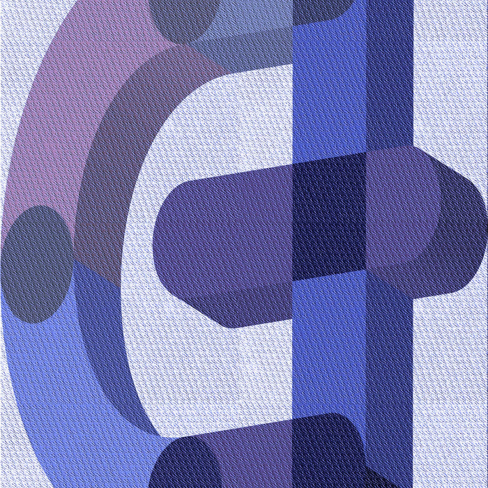 Patterned Sapphire Blue Rug, pat886blu