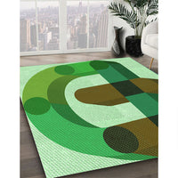 Patterned Jade Green Rug, pat886grn