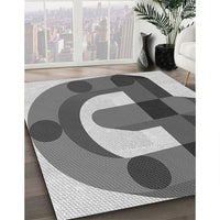 Patterned Silver Gray Rug, pat886gry