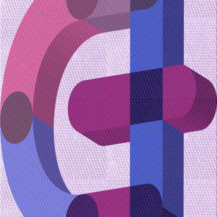 Patterned Dark Orchid Purple Rug, pat886pur