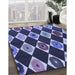 Machine Washable Transitional Blue Rug in a Family Room, wshpat887blu