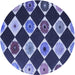 Square Patterned Blue Rug, pat887blu