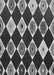 Patterned Charcoal Black Rug, pat887gry