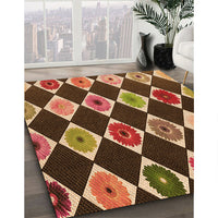 Patterned Peru Brown Rug, pat887org