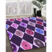 Machine Washable Transitional Purple Rug in a Family Room, wshpat887pur