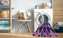 Machine Washable Transitional Purple Rug in a Washing Machine, wshpat887pur