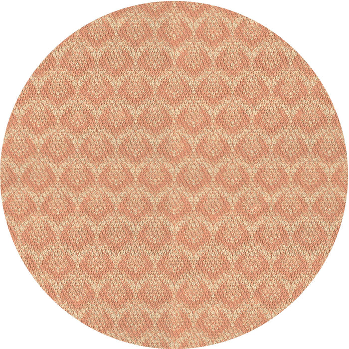 Square Patterned Orange Rug, pat888brn