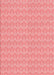 Patterned Pastel Pink Rug, pat888rd