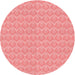 Square Patterned Pastel Pink Rug, pat888rd