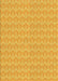 Machine Washable Transitional Bright Gold Yellow Rug, wshpat888yw