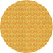 Square Patterned Bright Gold Yellow Rug, pat888yw