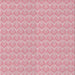 Square Patterned Dark Pink Novelty Rug, pat888