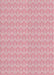 Patterned Dark Pink Novelty Rug, pat888