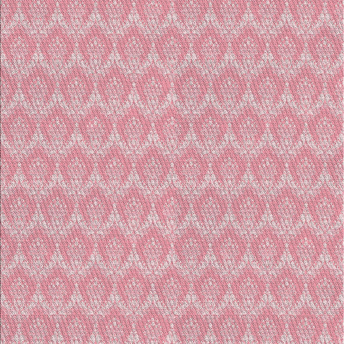 Patterned Dark Pink Novelty Rug, pat888