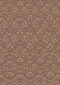 Machine Washable Transitional Peru Brown Rug, wshpat889brn