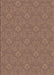 Machine Washable Transitional Peru Brown Rug, wshpat889brn