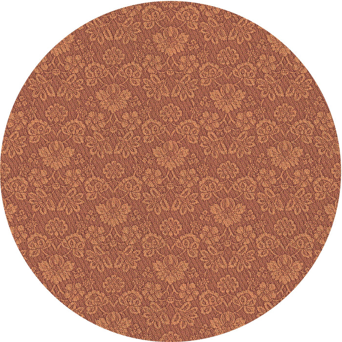 Square Machine Washable Transitional Mahogany Brown Rug in a Living Room, wshpat889org