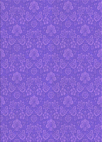 Machine Washable Transitional Purple Rug, wshpat889pur