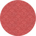 Square Patterned Red Rug, pat889rd