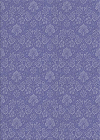 Machine Washable Transitional Deep Periwinkle Purple Rug, wshpat889