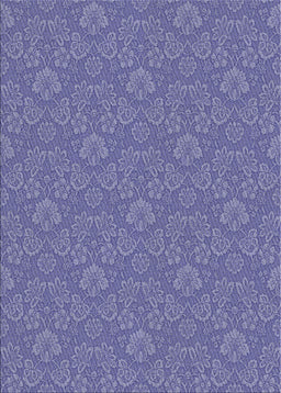 Machine Washable Transitional Deep Periwinkle Purple Rug, wshpat889