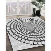 Patterned Gray Novelty Rug, pat88