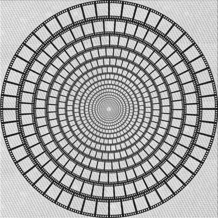 Square Patterned Gray Novelty Rug, pat88