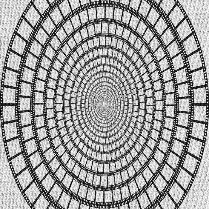 Patterned Gray Novelty Rug, pat88