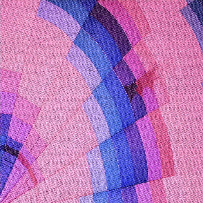 Round Patterned Violet Purple Rug, pat89pur